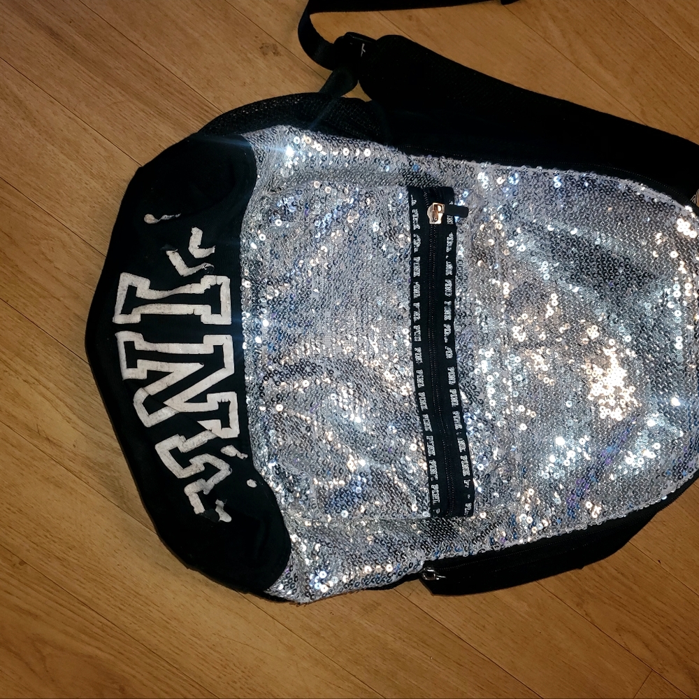 Vs pink sequins bagpack